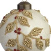 Intratuin kerstbal Heather goud glitters D 8 cm