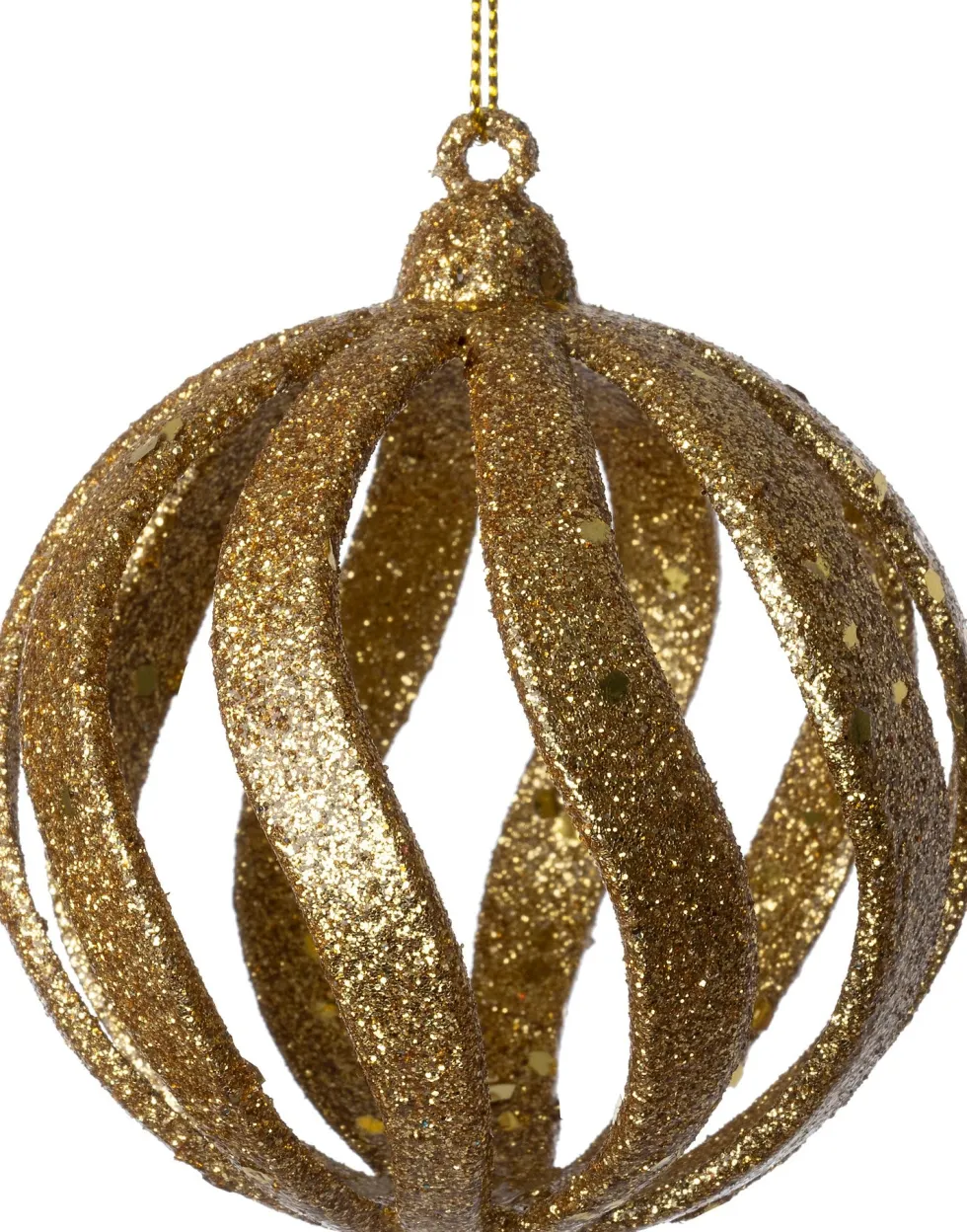 Intratuin kerstbal Hella goud D 7,5 H 8 cm