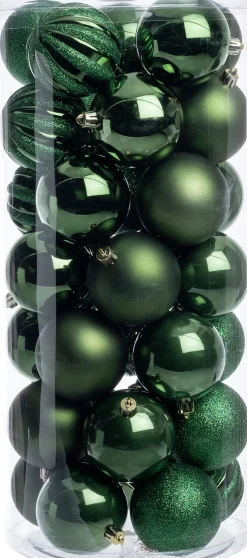Intratuin kerstbal Henson groen D 7 cm 50 stuks
