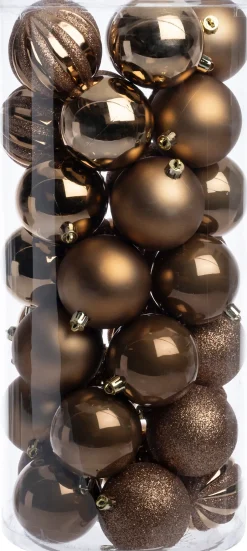 Intratuin kerstbal Henson koper D 7 cm 50 stuks