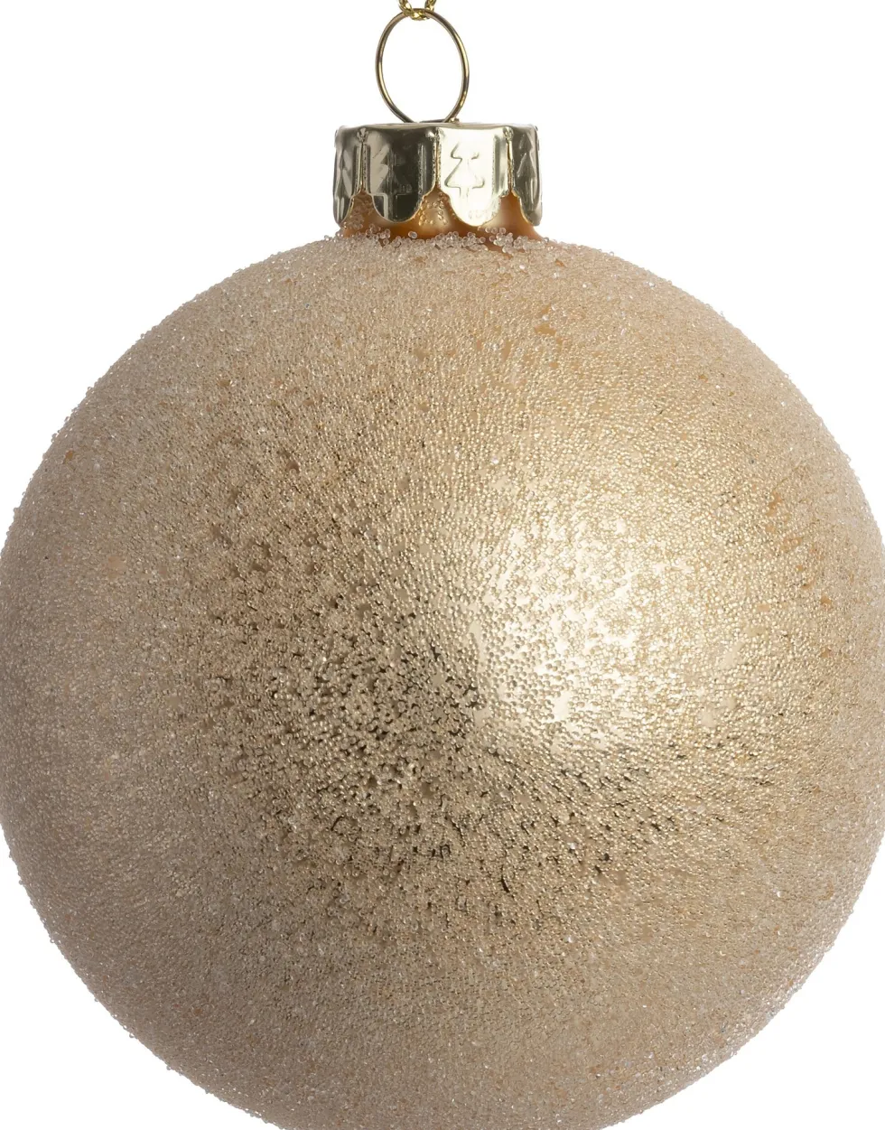 Intratuin kerstbal Hoddesdon goud D 8 cm