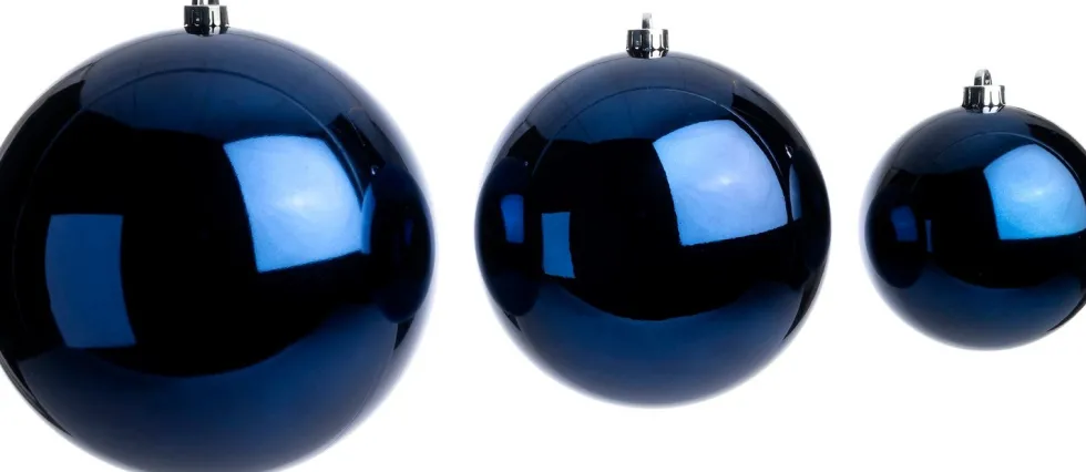 Intratuin kerstbal Hope blauw D 14 cm