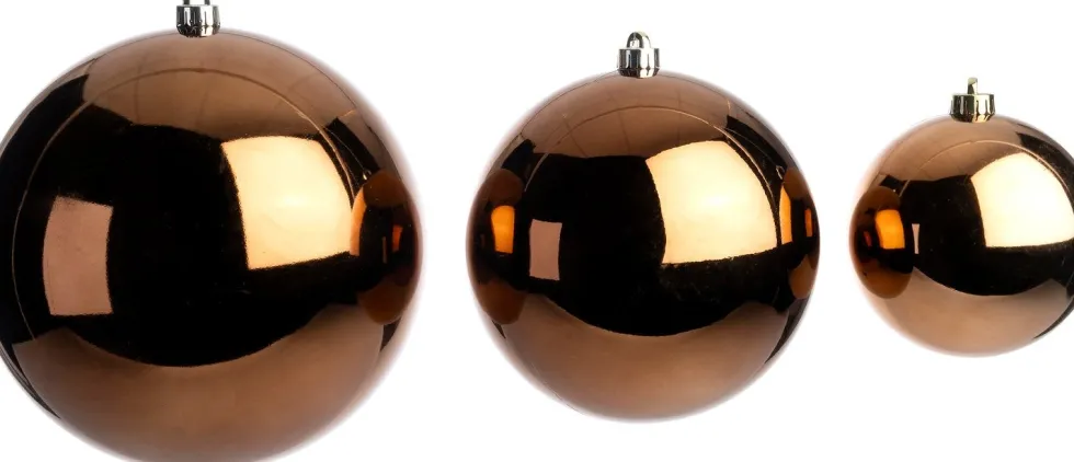 Intratuin kerstbal Hope bruin D 14 cm