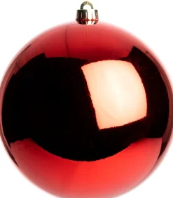 Intratuin kerstbal Hope lichtrood D 14 cm