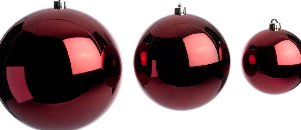 Intratuin kerstbal Hope magenta D 14 cm