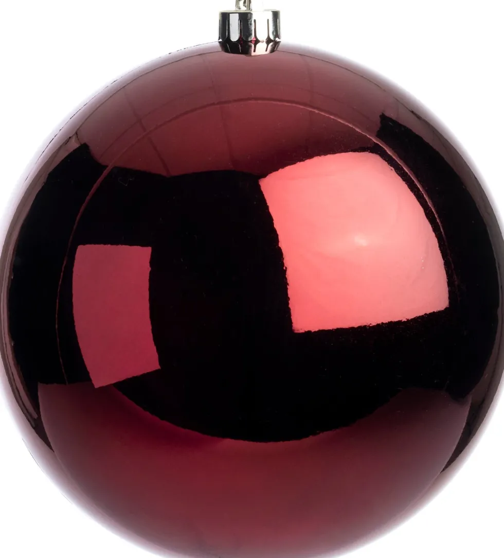 Intratuin kerstbal Hope magenta D 14 cm