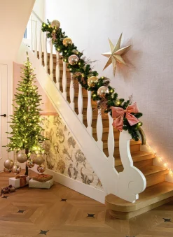 Intratuin kerstbal Hope roze D 14 cm