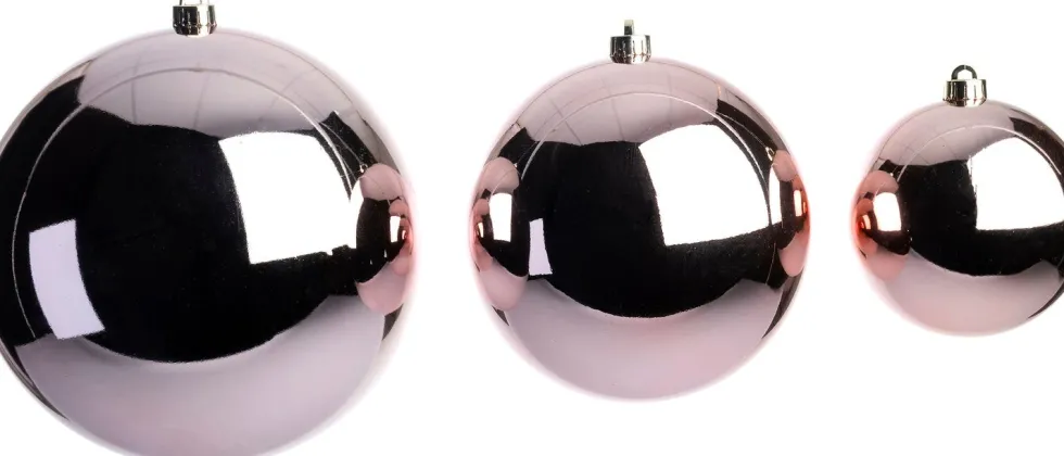 Intratuin kerstbal Hope roze D 14 cm