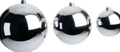 Intratuin kerstbal Hope zilver D 14 cm