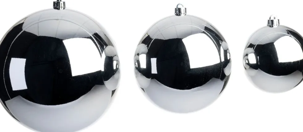 Intratuin kerstbal Hope zilver D 14 cm