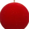 Intratuin kerstbal hout rood D 8 cm