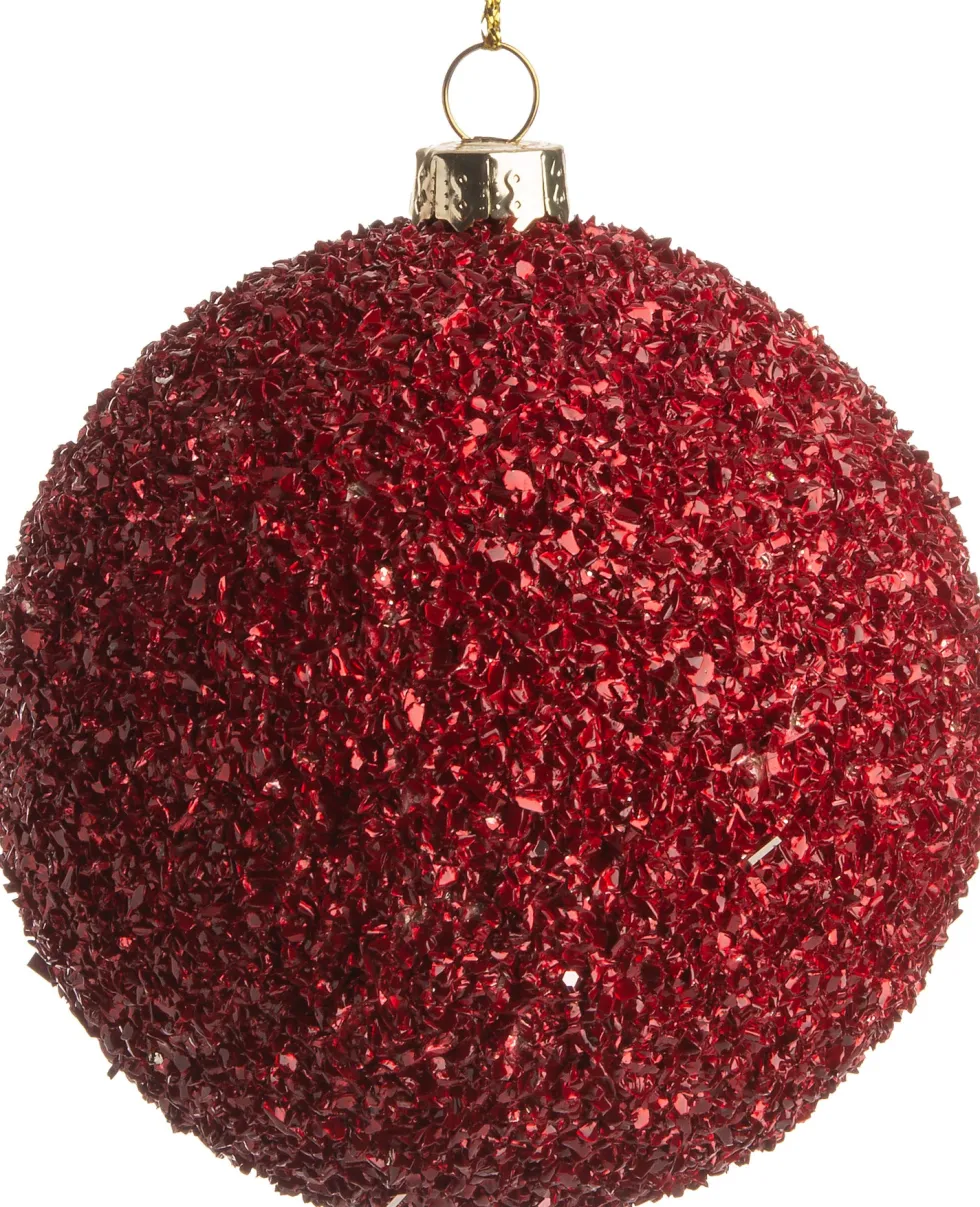 Intratuin kerstbal Isa rood D 6 cm