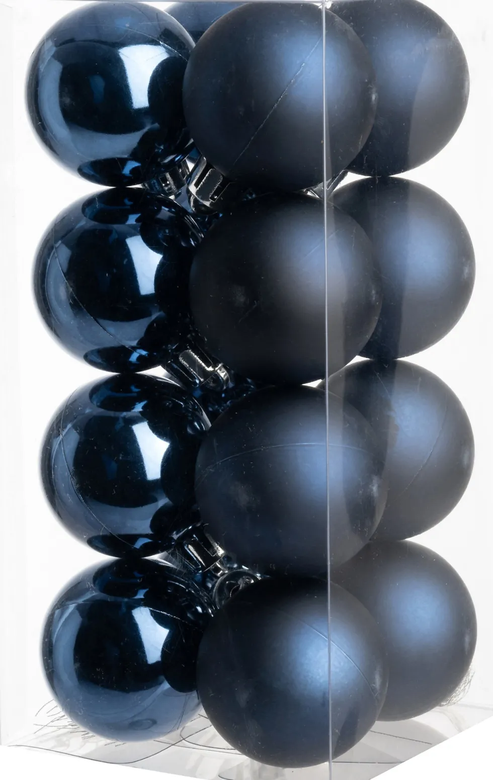 Intratuin kerstbal Iven blauw D 4 cm 16 stuks