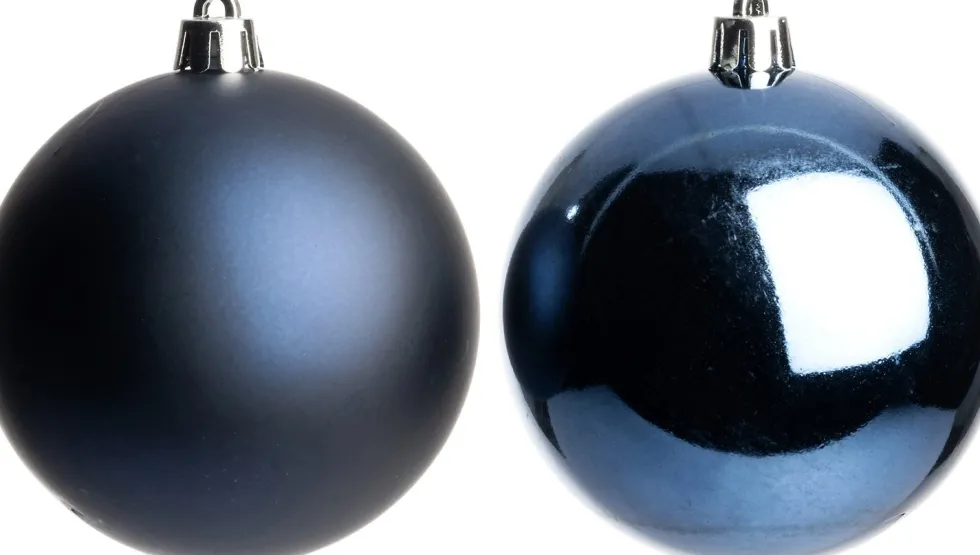 Intratuin kerstbal Iven blauw D 10 cm 4 stuks