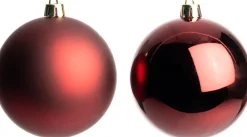 Intratuin kerstbal Iven bordeaux D 6 cm 12 stuks