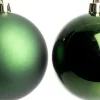 Intratuin kerstbal Iven donkergroen D 10 cm 4 stuks
