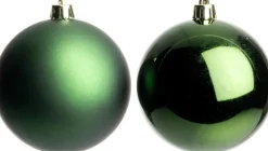 Intratuin kerstbal Iven donkergroen D 8 cm 6 stuks
