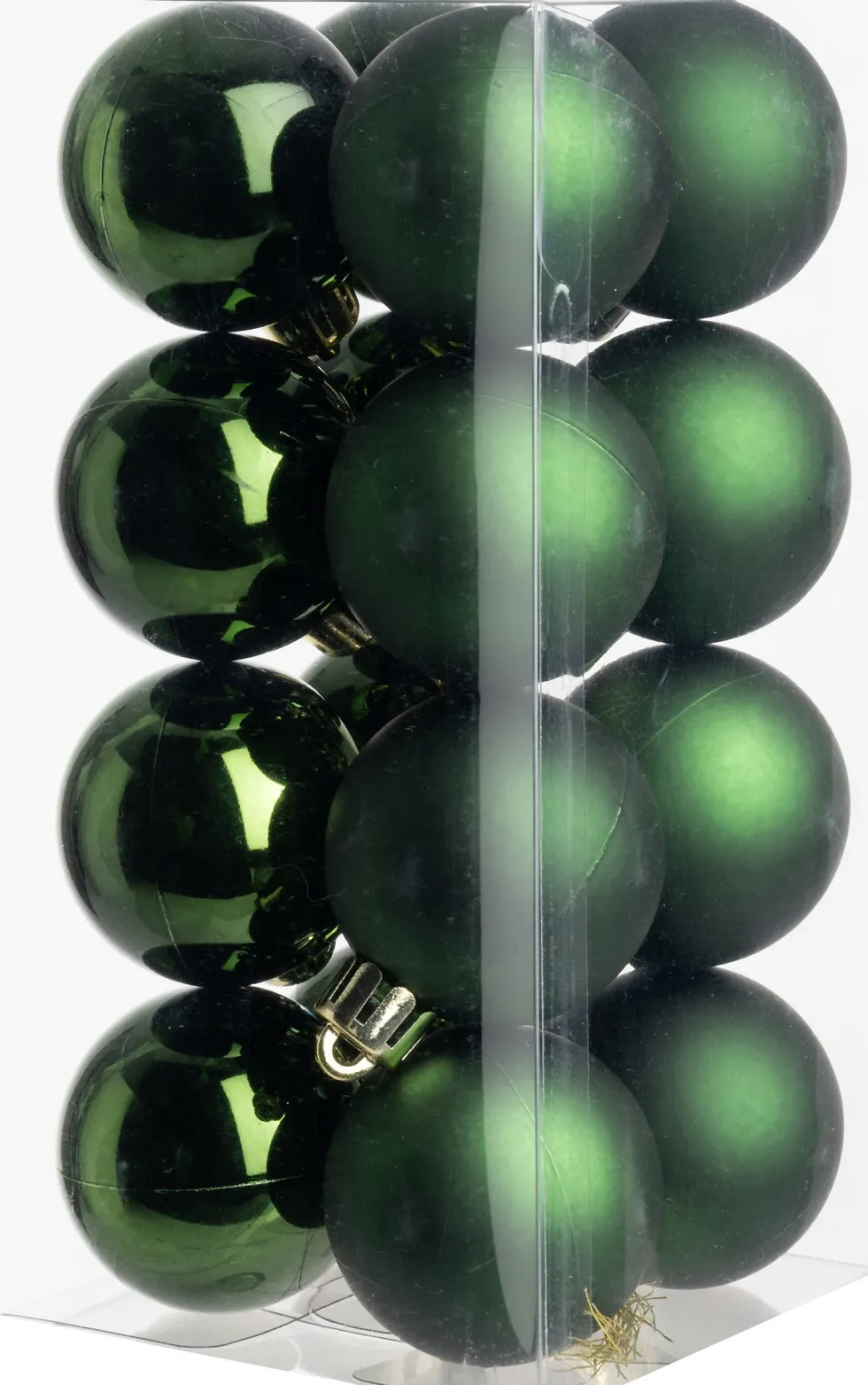 Intratuin kerstbal Iven donkergroen D 4 cm 16 stuks