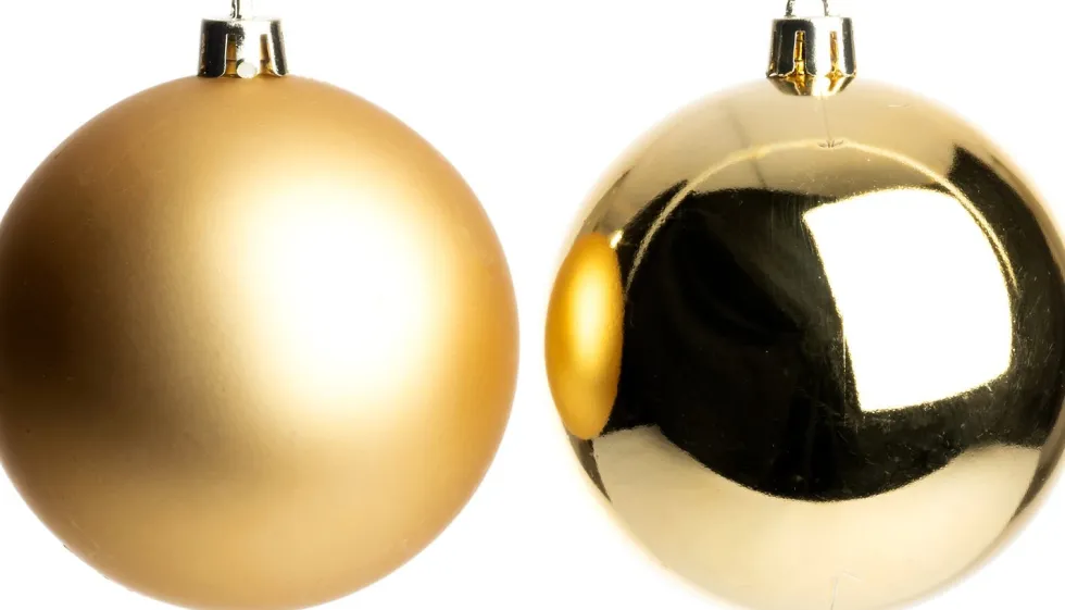 Intratuin kerstbal Iven goud D 8 cm 6 stuks