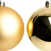 Intratuin kerstbal Iven goud D 6 cm 12 stuks