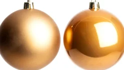 Intratuin kerstbal Iven karamel D 6 cm 12 stuks