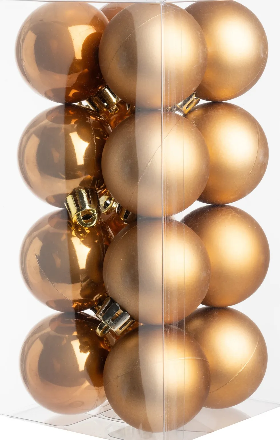 Intratuin kerstbal Iven karamel D 4 cm 16 stuks