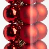 Intratuin kerstbal Iven rood D 4 cm 16 stuks