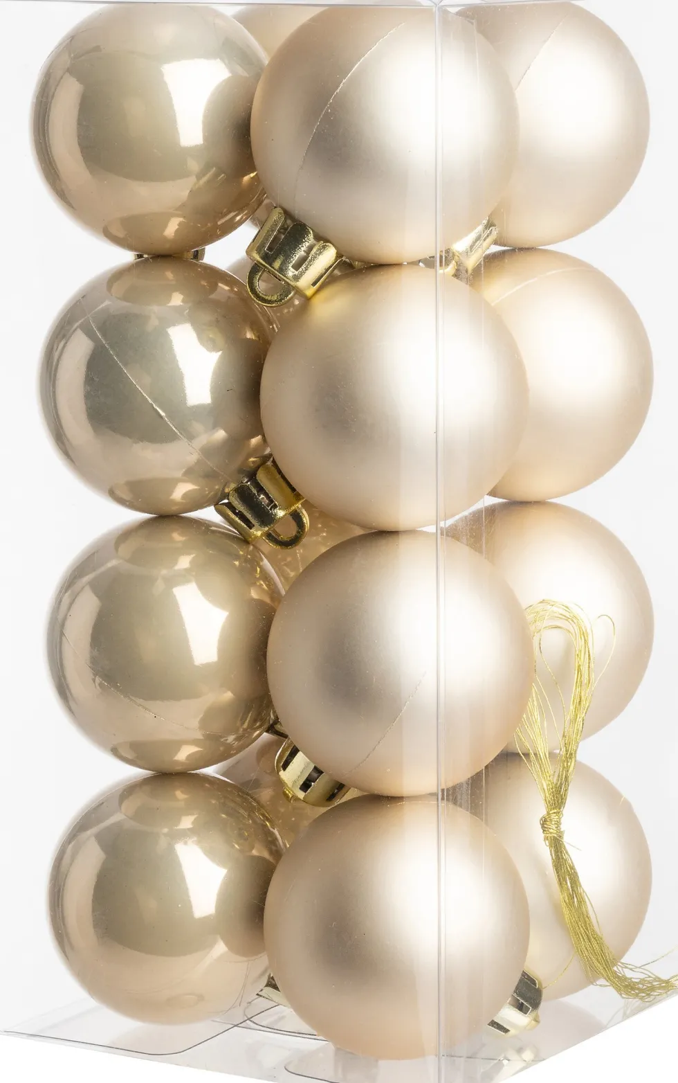 Intratuin kerstbal Iven wit D 4 cm 16 stuks