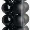 Intratuin kerstbal Iven zwart D 4 cm 16 stuks