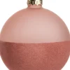 Intratuin kerstbal Jenella roze D 8 cm