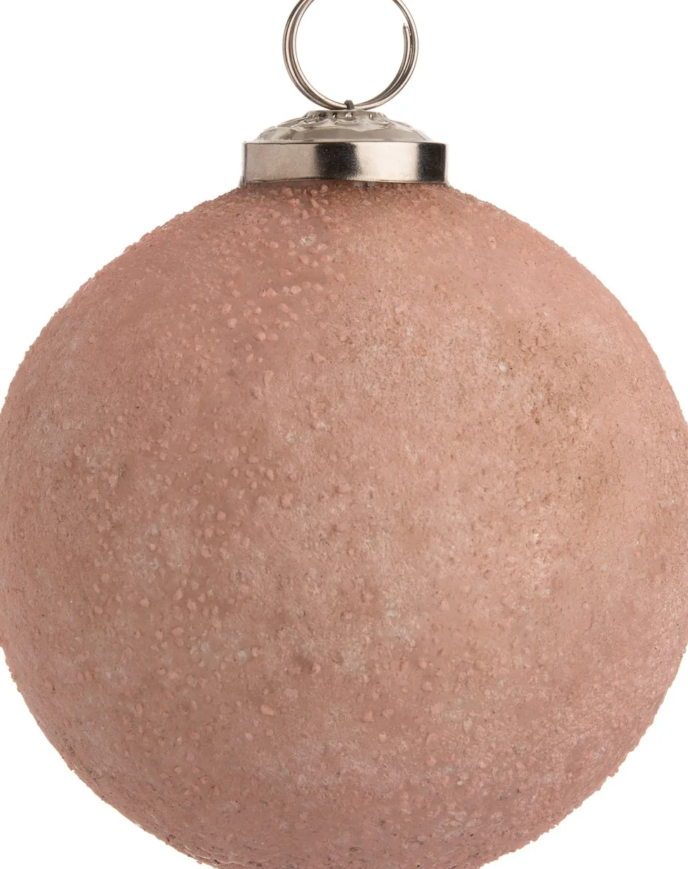Intratuin kerstbal Jess roze mat D 10 cm