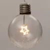 Intratuin kerstbal Joli ster met LED verlichting transparant D 12 cm
