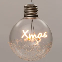 Intratuin kerstbal Joli xmas met LED verlichting transparant D 12 cm