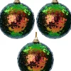 Intratuin kerstbal Jonta groen D 8 cm 3 stuks