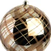 Intratuin kerstbal Joy goud /zilver ribbel D 12 cm