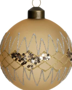 Intratuin kerstbal Keadue goud D 8 cm