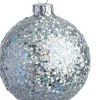 Intratuin kerstbal Kenzie zilver D 8 cm