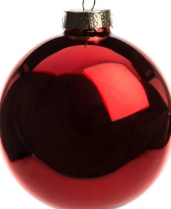 Intratuin kerstbal kerstrood glanzend D 10 H 10,5 cm