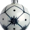 Intratuin kerstbal Kirkham ruit wit / blauw D 8 cm