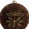 Intratuin kerstbal Krul donker bruin D 8 cm