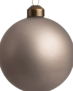 Intratuin kerstbal Labrit grijs D 8 H 8 cm