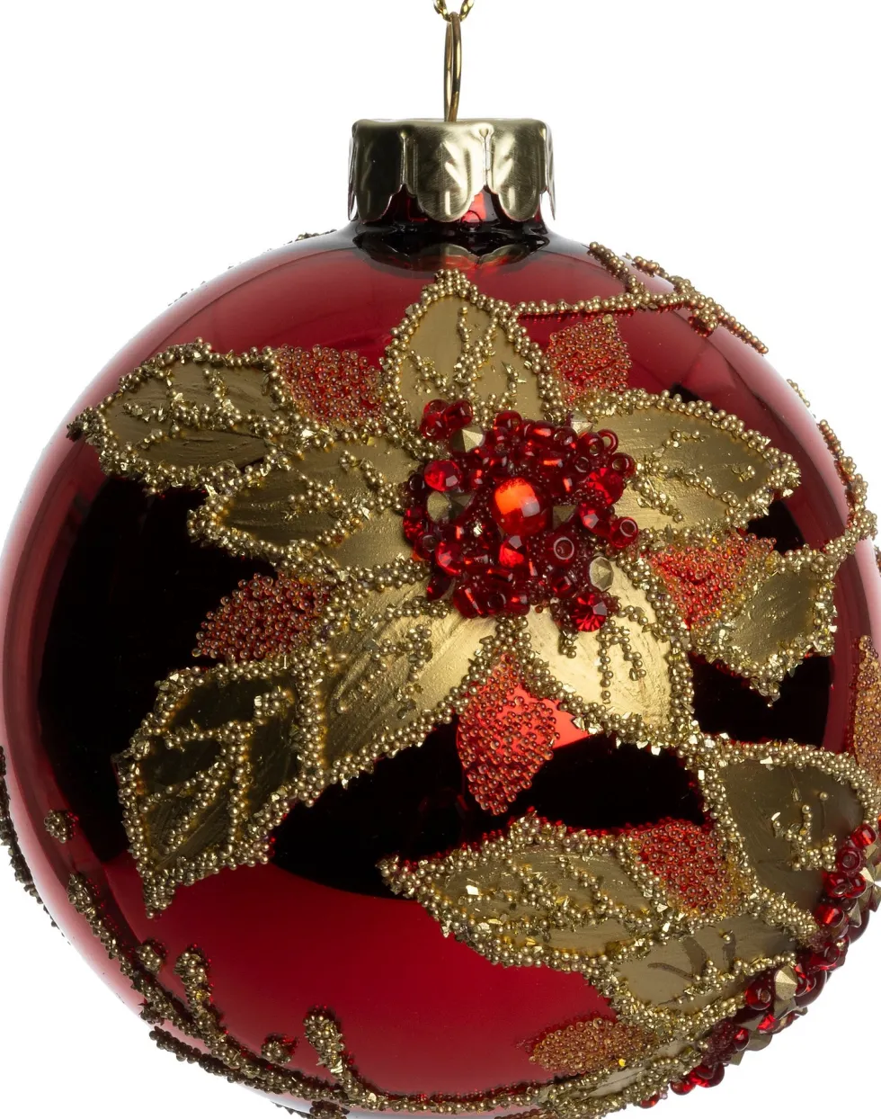 Intratuin kerstbal Lecanvey rood D 10 cm