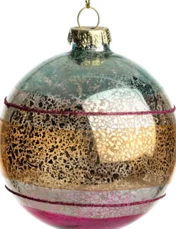 Intratuin kerstbal Leenaun oranje D 8 cm