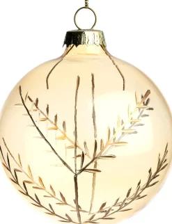 Intratuin kerstbal Lennox goud tak D 8 cm