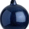 Intratuin kerstbal Lesley donkerblauw D 8 cm