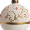 Intratuin kerstbal Lindsy wit D 8 cm