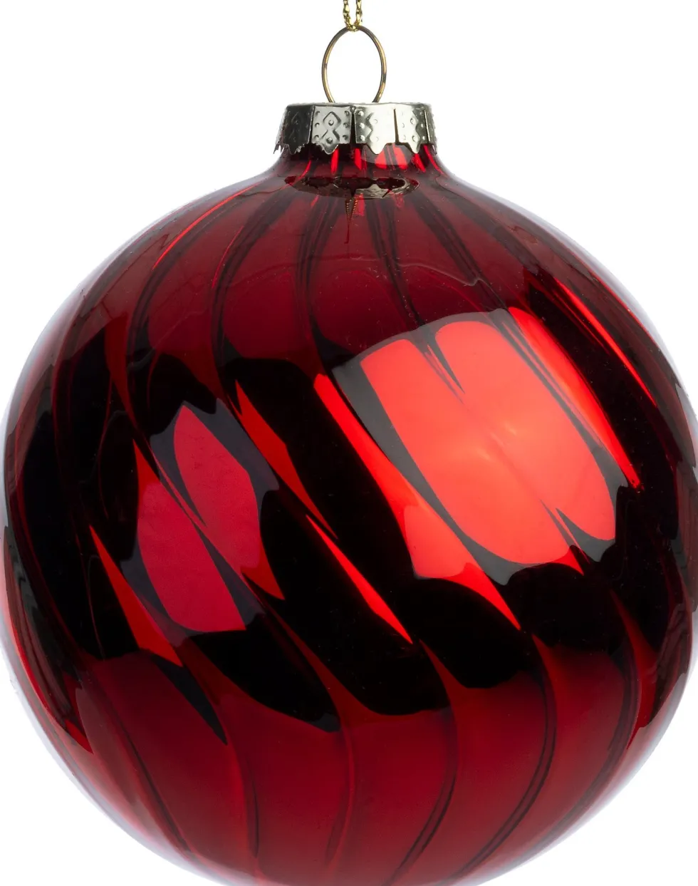 Intratuin kerstbal Listowel rood D 10 cm