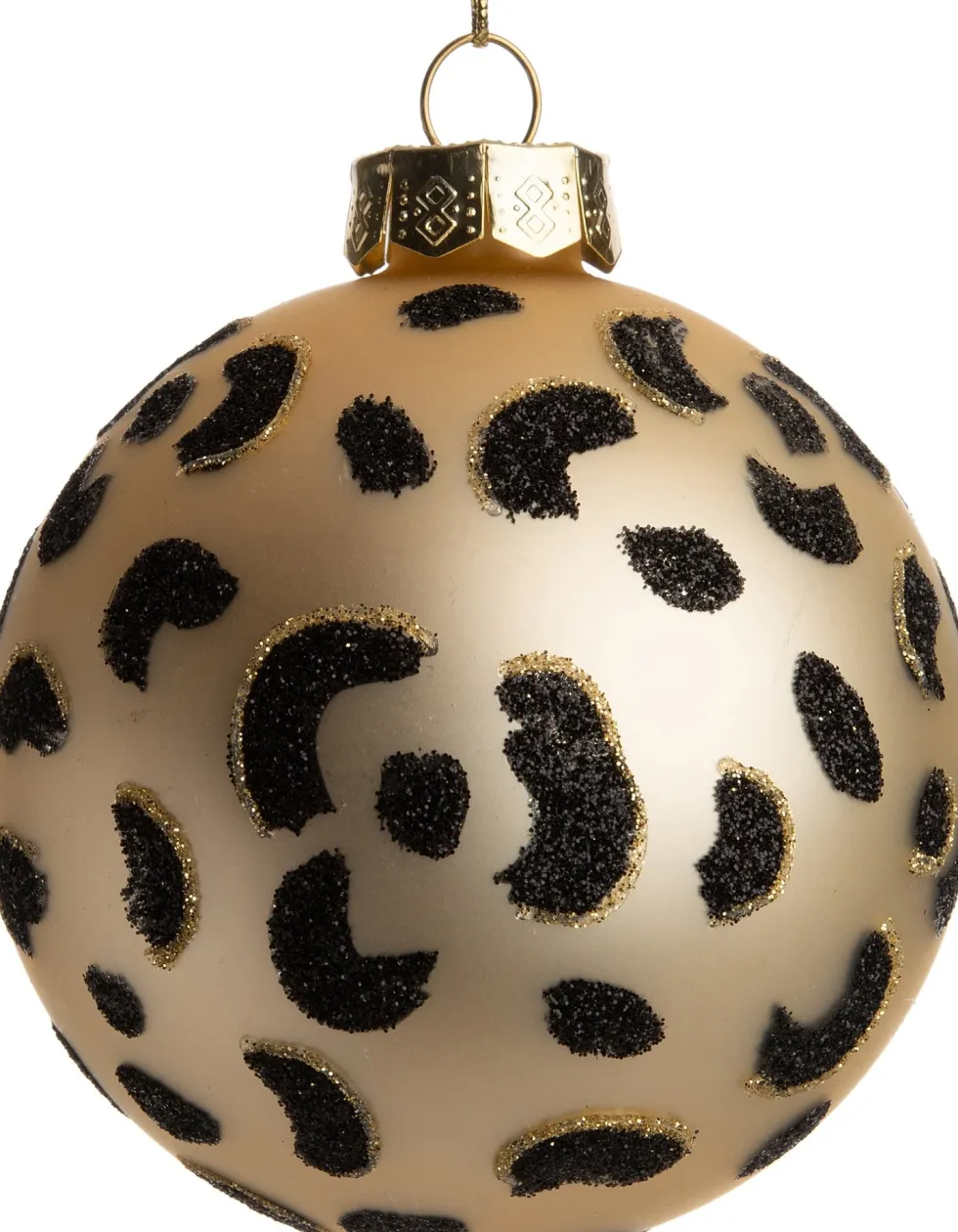 Intratuin kerstbal luipaard goud D 10 cm