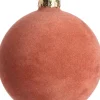 Intratuin kerstbal Lura oranje D 8 cm