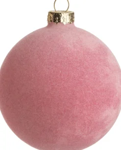 Intratuin kerstbal Lura roze D 8 cm